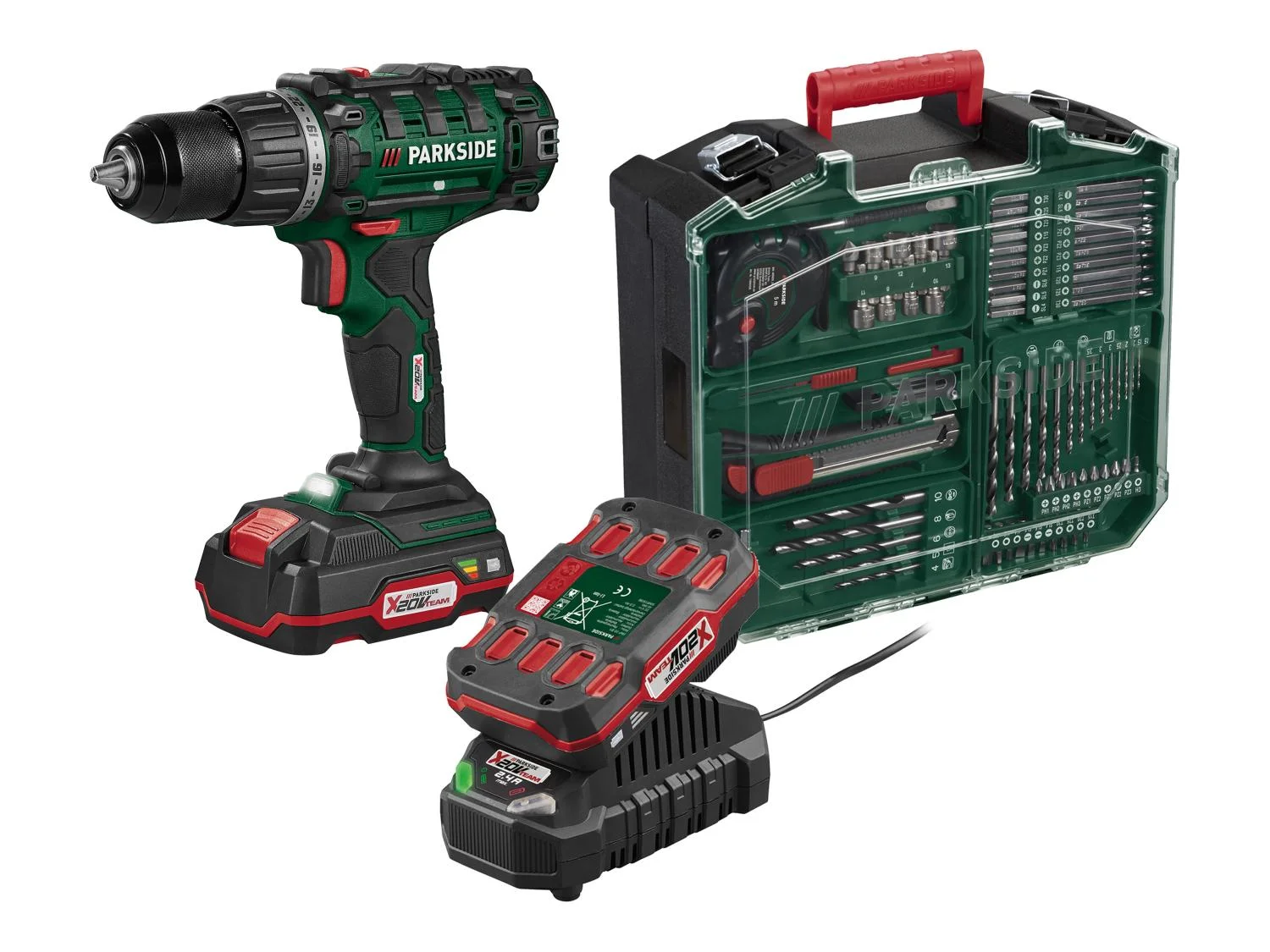 Avvitatore a batteria con batteria e caricabatterie da 20V PARKSIDE